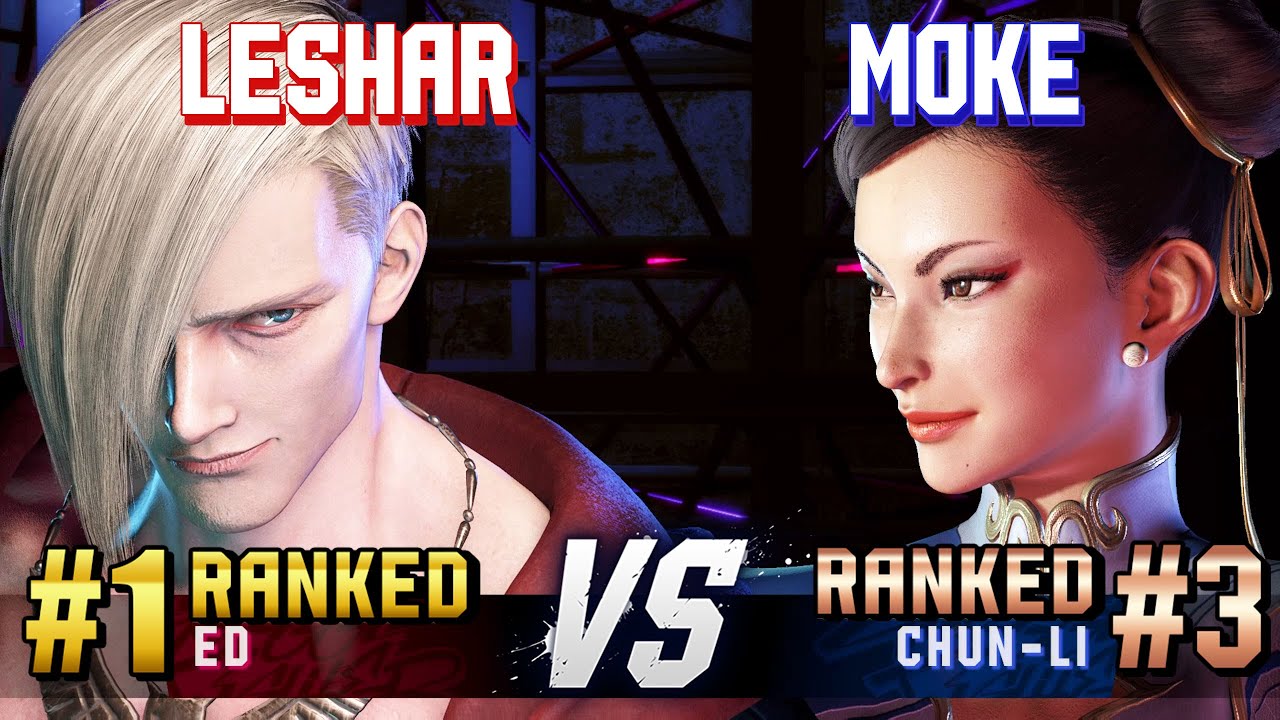 SF6 ▰ LESHAR (#1 Ranked Ed) vs MOKE (#3 Ranked Chun-Li) ▰ High Level Gameplay