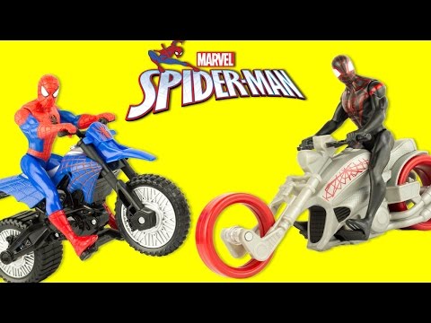 Figurines Spider-Man Moto Kid Arachnid Marvel Jouet Hasbro Toy Review Unboxing Super Heros
