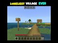 "Is This the Loneliest Minecraft Seed Ever? 🏠"