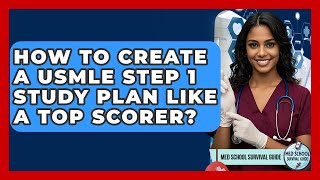 How To Create A USMLE Step 1 Study Plan Like A Top Scorer - Med School Survival Guide