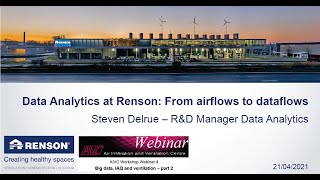 Data analytics at Renson: From airflows to dataflows (Steven Delrue – Renson, BE) screenshot 5