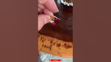 Tinh thể ruby lên mặt dây chuyền nữ#ruby #gemstones #daquylucyen89 #shorts