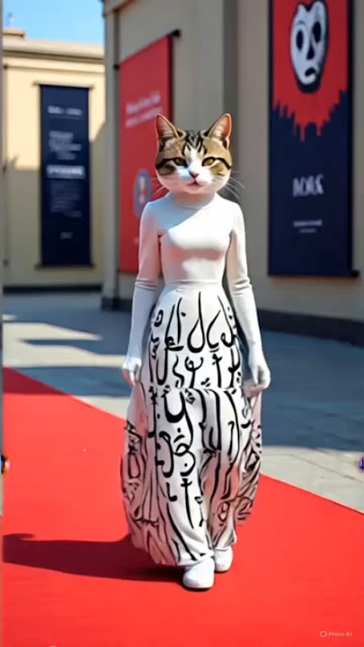 cat walk in beautiful dresses #cat#beautiful #meow #viralvideos #viralshorts