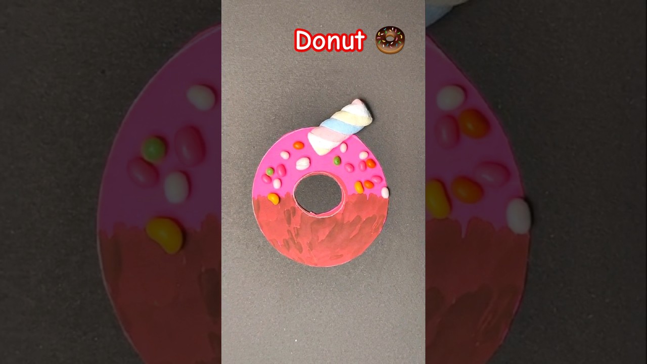 Easy Donut Craft, New Creative Craft ideas for kids 