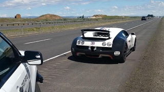 Bugatti Veyron Pulled over by the Washington State Patrol