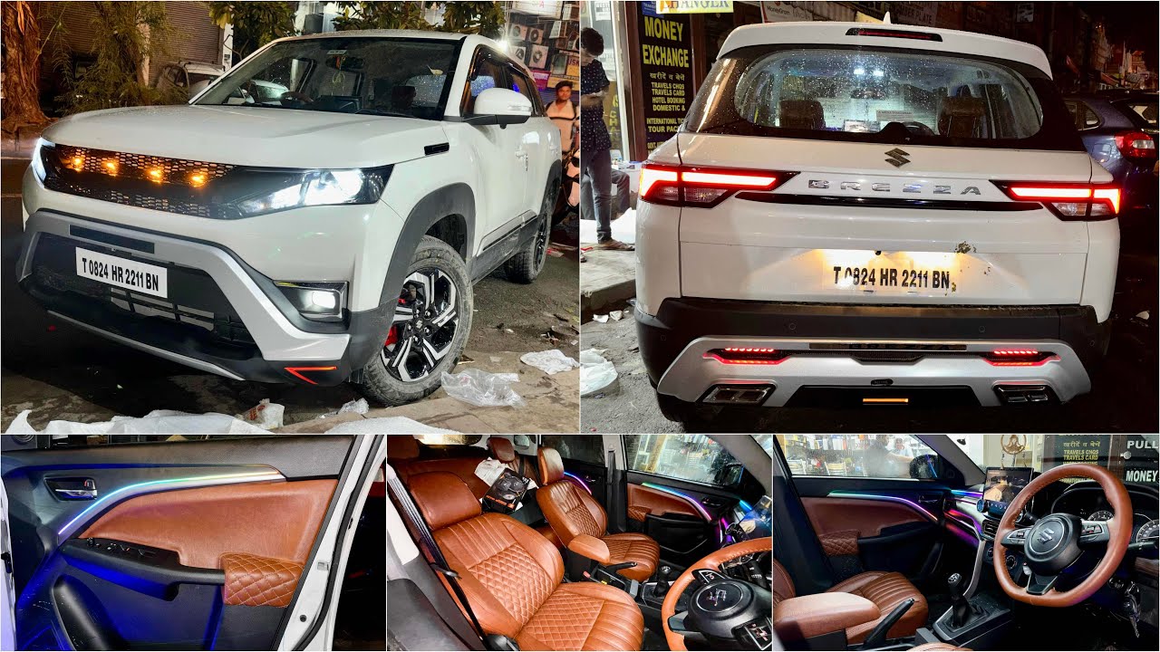 2024 Brezza LXI Base to Top Modification With Price Brezza Base Model ...