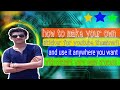 how to make your own sticker from your own photo and apply white outline for youtube thumbnail