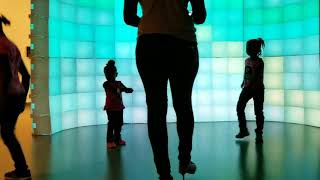 Children dancing at an art installation by Ian Brill(1)
