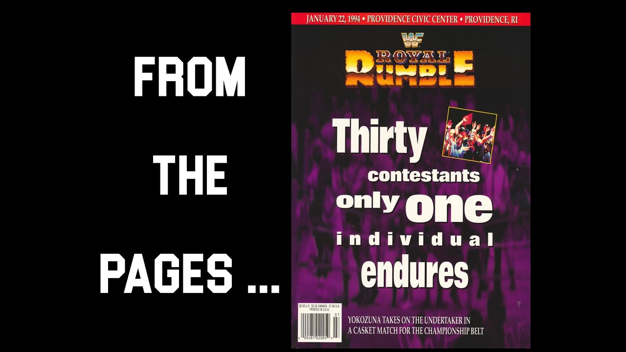 Royal Rumble Program Book From The Pages of WWF Royal Rumble 1994 Program - YouTube