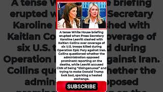 Karoline Leavitt Clashes With CNN’s Kaitlan Collins Over Fallen Troops #shorts