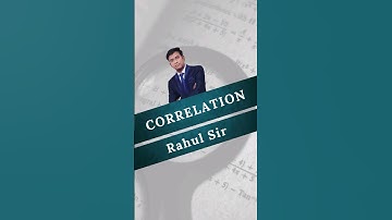 Correlation Coefficient ||  || RSG Classes || Rahul Sir || MA Eco Entrance Coaching