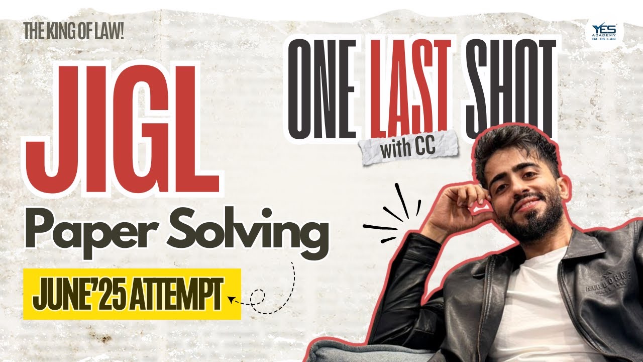 JIGL June'25 Paper Solution Line by Line | CS Executive | 100