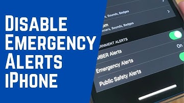 How to Disable Emergency Alerts on iPhone