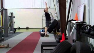 Calvin Tackles Karen  150 wallball shots 20lb ball