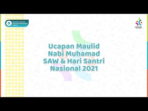 Ucapan Maulid Nabi Muhammad SAW &amp; Hari Santri Nasional 2021