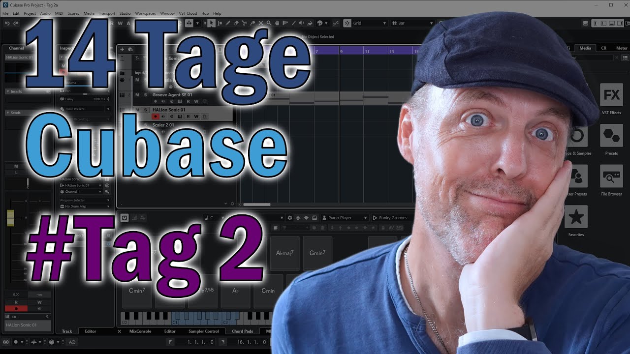 14 Tage Cubase -- Mein zweiter Tag - YouTube