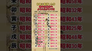 初年に苦労した分、晩年は皇帝のように生きる干支
