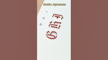 🙀Gothic Letters Part-3 | Good Handwriting Practice #art #calligraphy #lettering #ytshorts