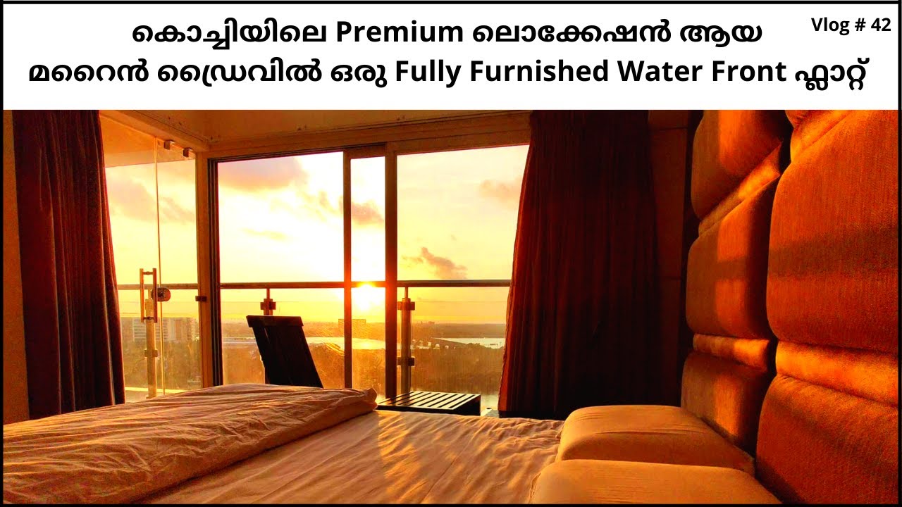 Water Front Luxury Flat For Sale Marine Drive Kochi 1965 Sq.Ft 3BHK Fully Furnished