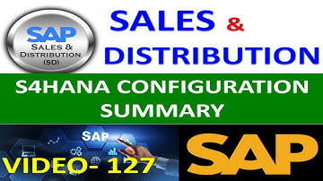Sales Distribution Configuration and Summary - S4HANA | Sales Distribution in Sap | DK TECHNOLOGIES