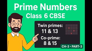 What are Prime Numbers | Twin Primes, Prime Triplets & Co-Prime Explained | Class 6 CBSE