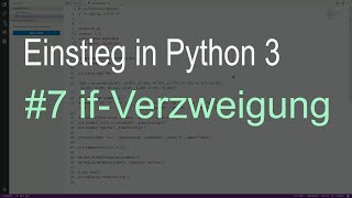 Python 3 Introduction #7 - if Statement