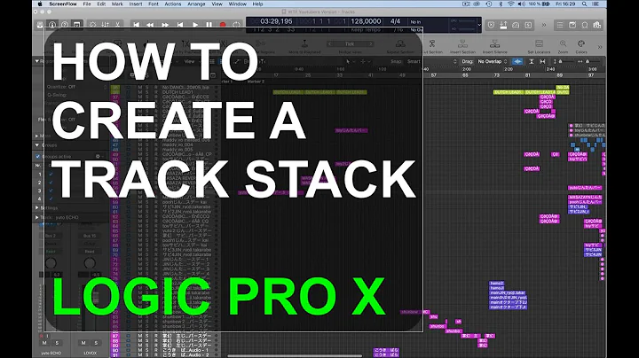 HOW TO MAKE A TRACK STACK : LOGIC PRO X : SINGLE FUNCTIONS