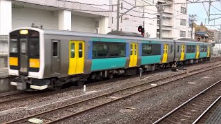 934D 水郡線 キハE131,132-12編成 普通 水戸行 水戸駅2番線 入線 1203-24