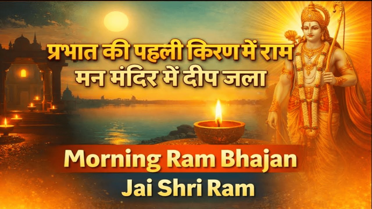 प्रभात की पहली किरण में राम | मन मंदिर में दीप जला | Morning Ram Bhajan | Jai Shri Ram