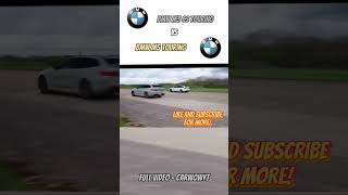 BMW M3 CS Touring vs BMW M5 Touring - DRAG RACE #fastcars #performancecars #race #carshorts
