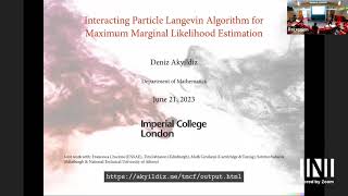 Interacting Particle Langevin Algorithm for Maximum Marginal Likelihood Estimation