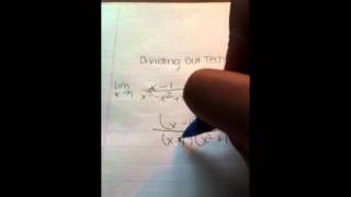 Dividing out technique- limits