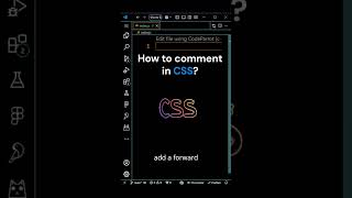 Commenting In CSS | #css #csstips #programming