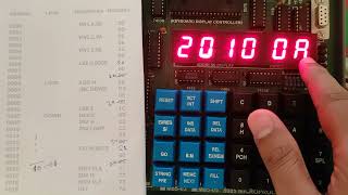 sum of ten 8 bit of number on microprocessor kit