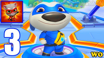 Talking Tom Hero Dash | Boss Battle - Super Talking Hank | Gameplay Walktrough Part 3