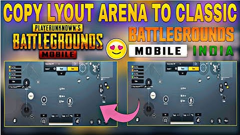 How To Copy TDM or Arena Layout in Classic in PUBG Mobile Copy TDM Settings Classic Mode 2.0 update