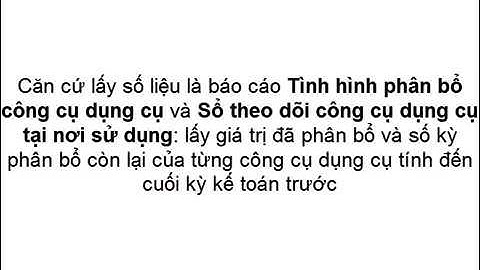 Hướng dẫn khai báo CCDC đầu kỳ phần mềm MISA