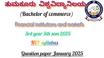 @FINANCIAL INSTITUTIONS AND MARKET