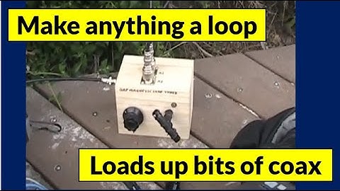 Loop tuner loads up 2 metres of coax on HF bands