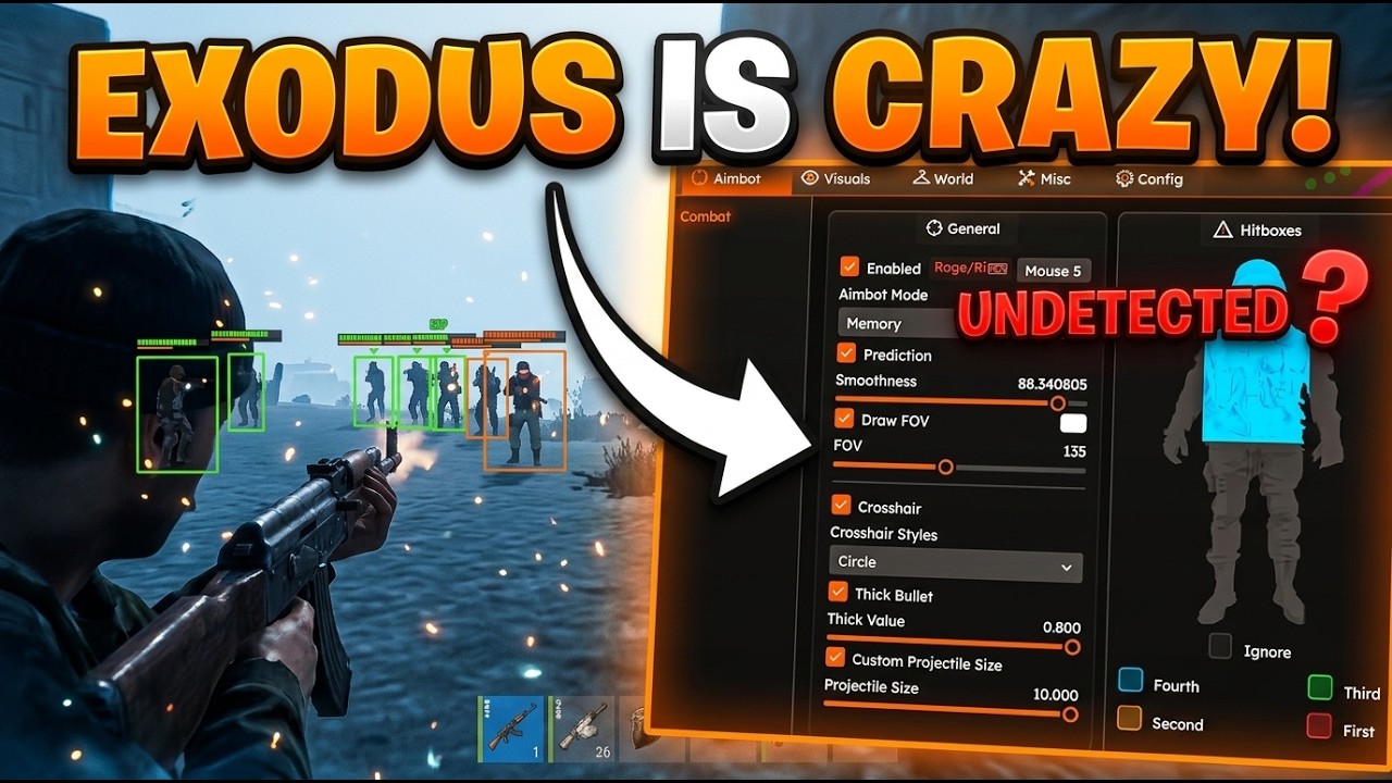 Using the Best Legit Rust Cheat ft. Exodus - YouTube