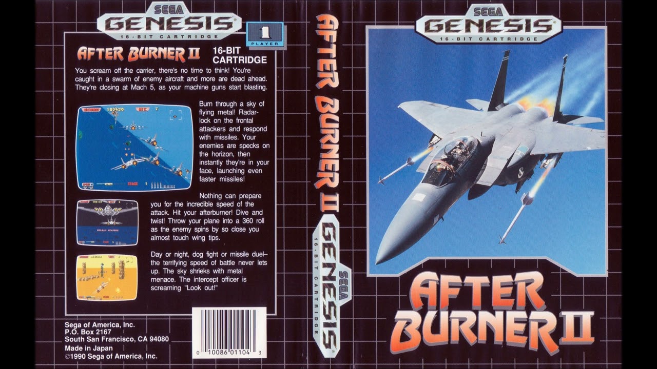 After Burner II | SEGA Genesis Full Soundtrack OST (Real Hardware)