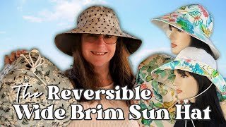 Hat School - The Reversible Wide Brim Bucket Sun Hat tutorial