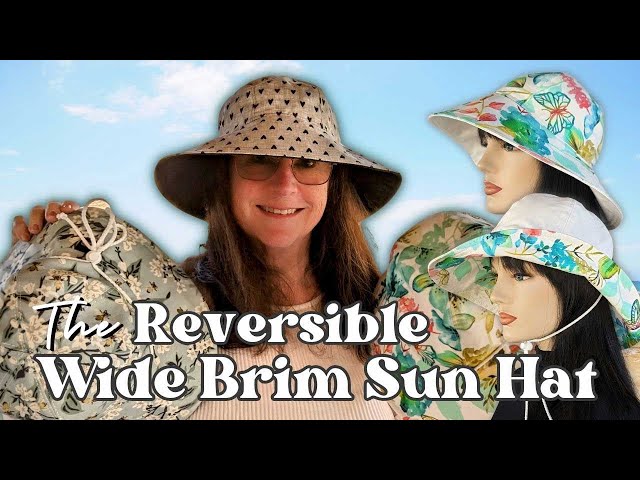 Hat School - The Reversible Wide Brim Bucket Sun Hat tutorial