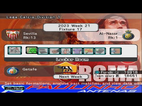 apletoto x attaplay - Pertarungan Epik Ronaldo Team! Al-Nassr vs Sevilla - Liga Master League | Winning Eleven 10 Gameplay