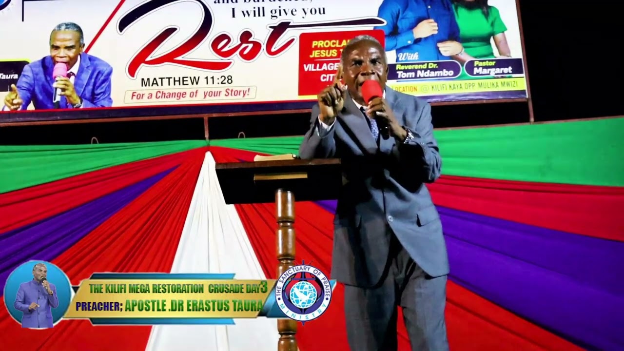 THE KILIFI MEGA RESTORATION CRUSADE DAY3/APOSTLE DR ERASTUS TAURA