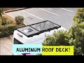 AWD Transit Custom Aluminum ROOF DECK &amp; LADDER Install! - Part 22