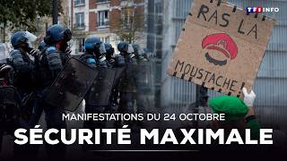 Manifestations du 24 octobre : une mobilisation surveillée de très près｜TF1 INFO