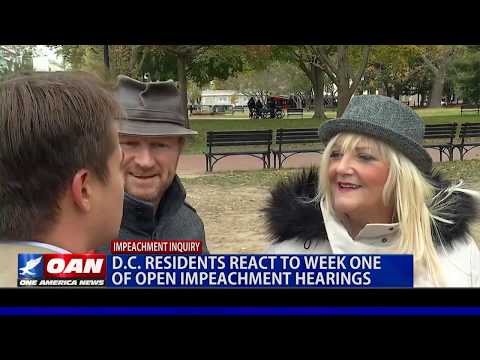 D.C. residents react to Week One of open impeachment hearings