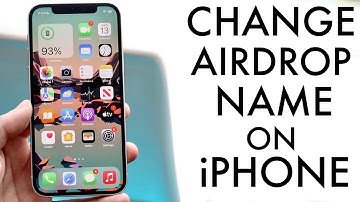 How To Change AirDrop Name On ANY iPhone! (2022)