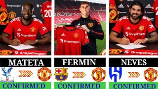 All Manchester United Confirmed Transfers January 2026 Fermin Neves Mateta Baleba